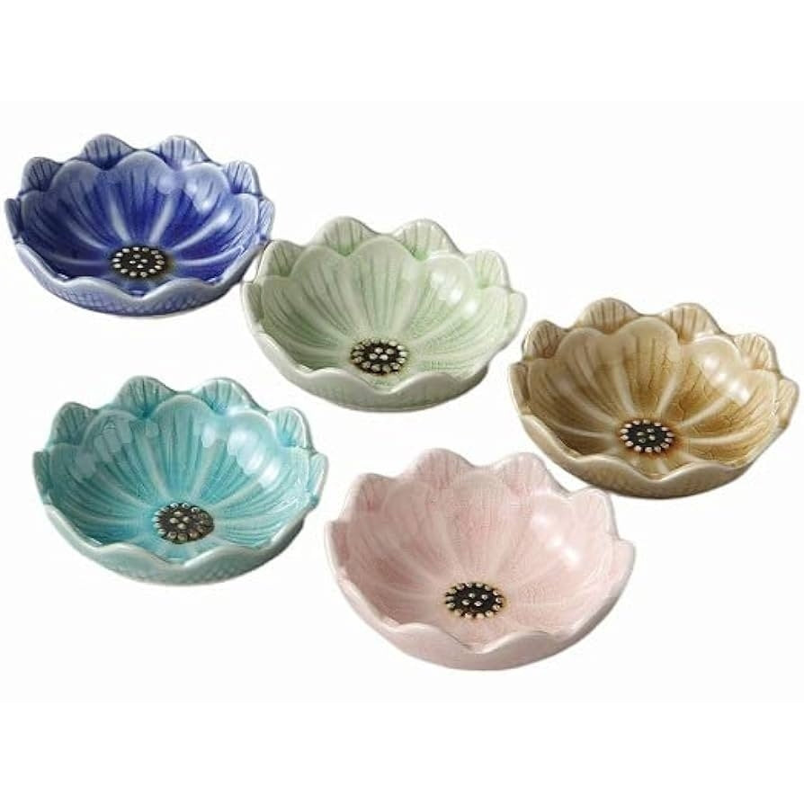 Kanase Seto Daisy Small Bowl Set 5P