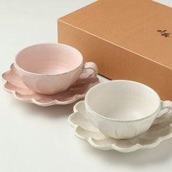 Kaneko Kohyo Rinka Soup Mug & Saucer 4P Set