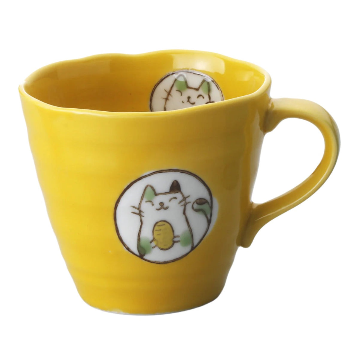 Kanesan Yellow Cat Cup