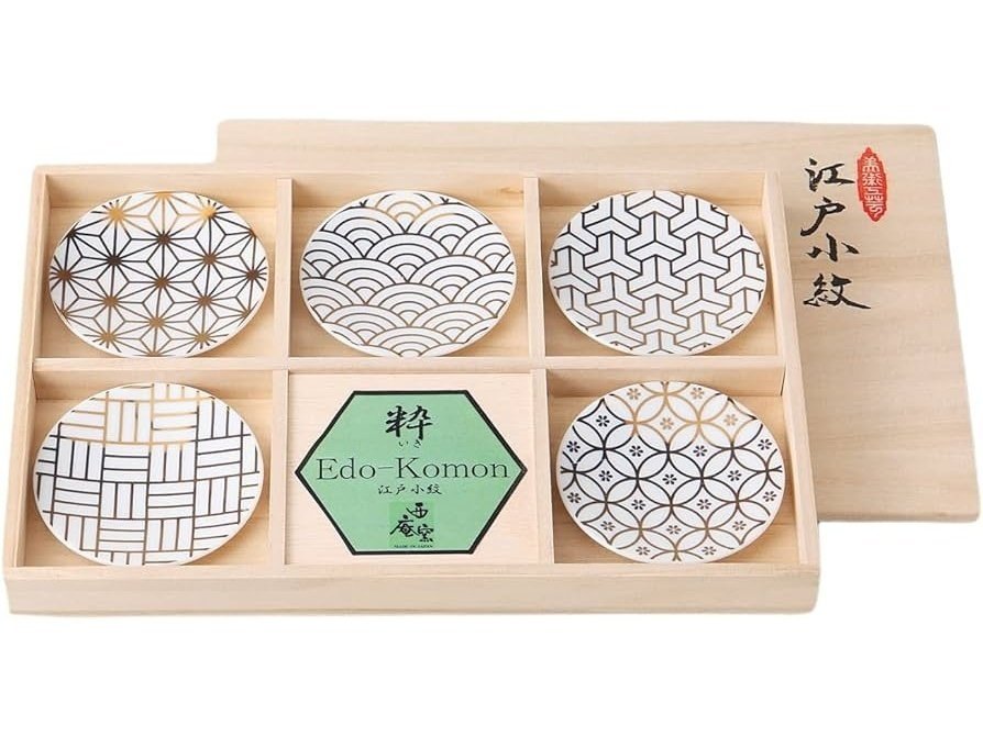 Kanese Edo Komon Small Plate 5P Set