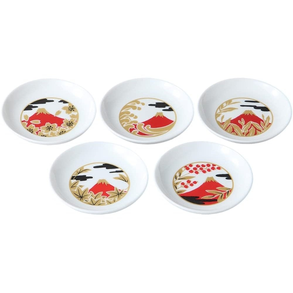 Kanese Minoyaki Mt. Fuji Small Plate Set