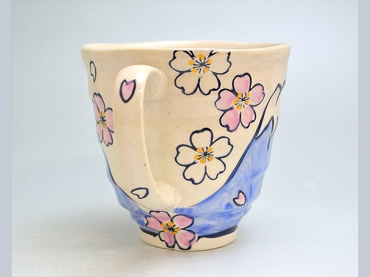 Kanese Mt Fuji Sakura Mug 350ml