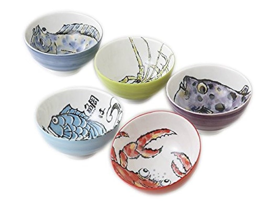 Kanese Ocean Story Donburi Bowl 5P Set