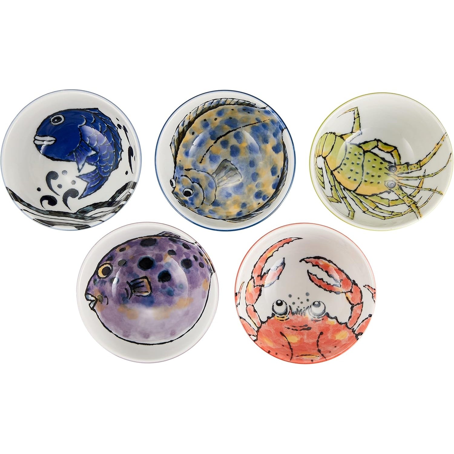 Kanese Ocean Story Rice Bowl 5P Set