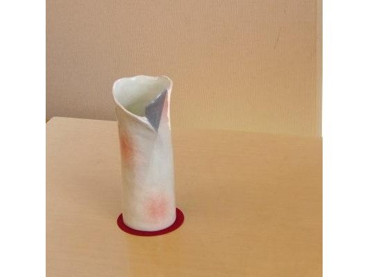 Kanese White Ash Flower Vase
