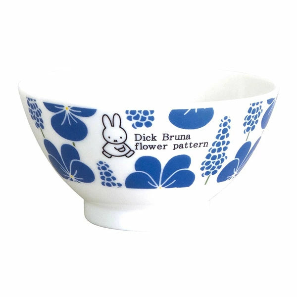 Kanesho Miffy Flower Rice Bowl 11.5D - Blue