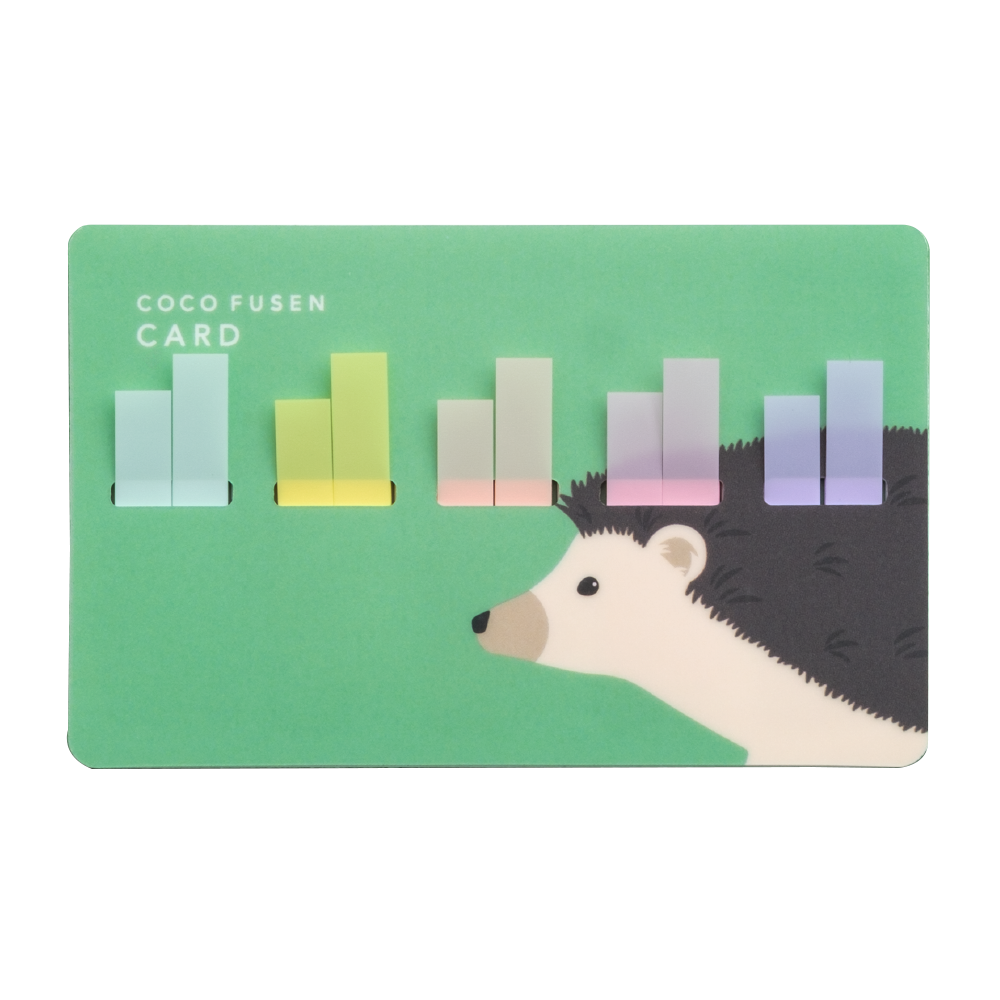 Kanmido Coco Fusen Card S Format - Hedgehog
