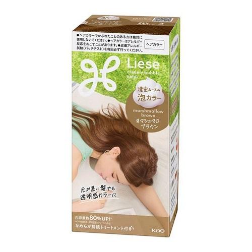 Kao Liese Creamy Bubble Colour Hair Dye - Marshmallow Brown