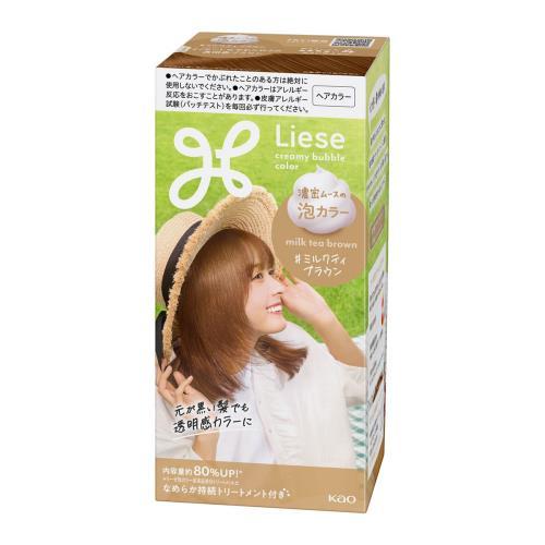 Kao Liese Creamy Bubble Colour Hair Dye - Milk Tea Brown