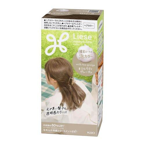 Kao Liese Creamy Bubble Colour Hair Dye - Milk Tea Greige