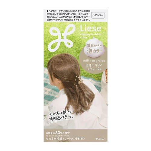 Kao Liese Creamy Bubble Colour Hair Dye - Milk Tea Greige