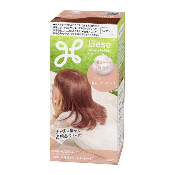 Kao Liese Creamy Bubble Colour Hair Dye - Sugar Pink