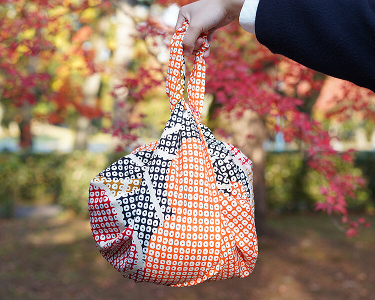 Kashiko Furoshiki - Chrysanthemum 90cm