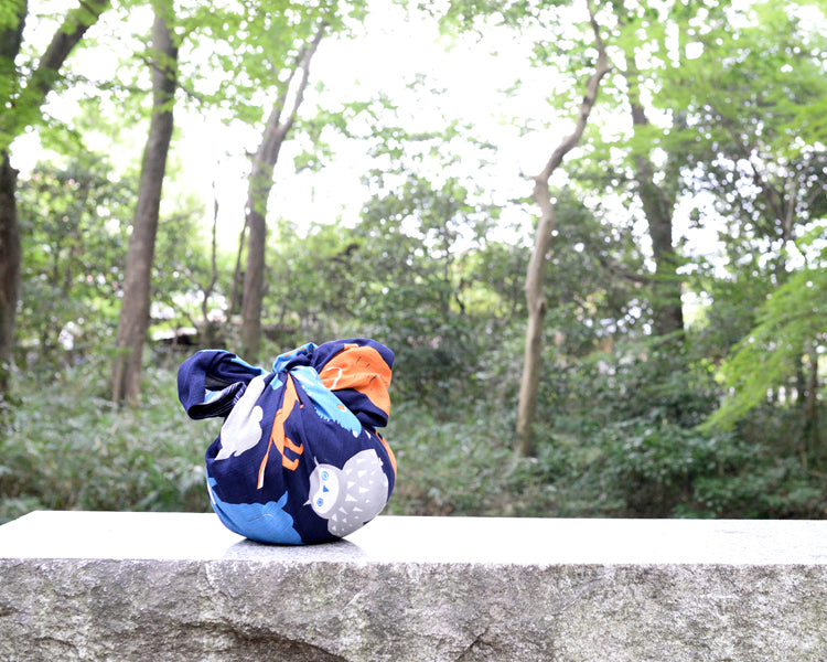 Kashiko Furoshiki - Happy Animals 90cm