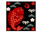 Kashiko Furoshiki - Sea Bream 90cm