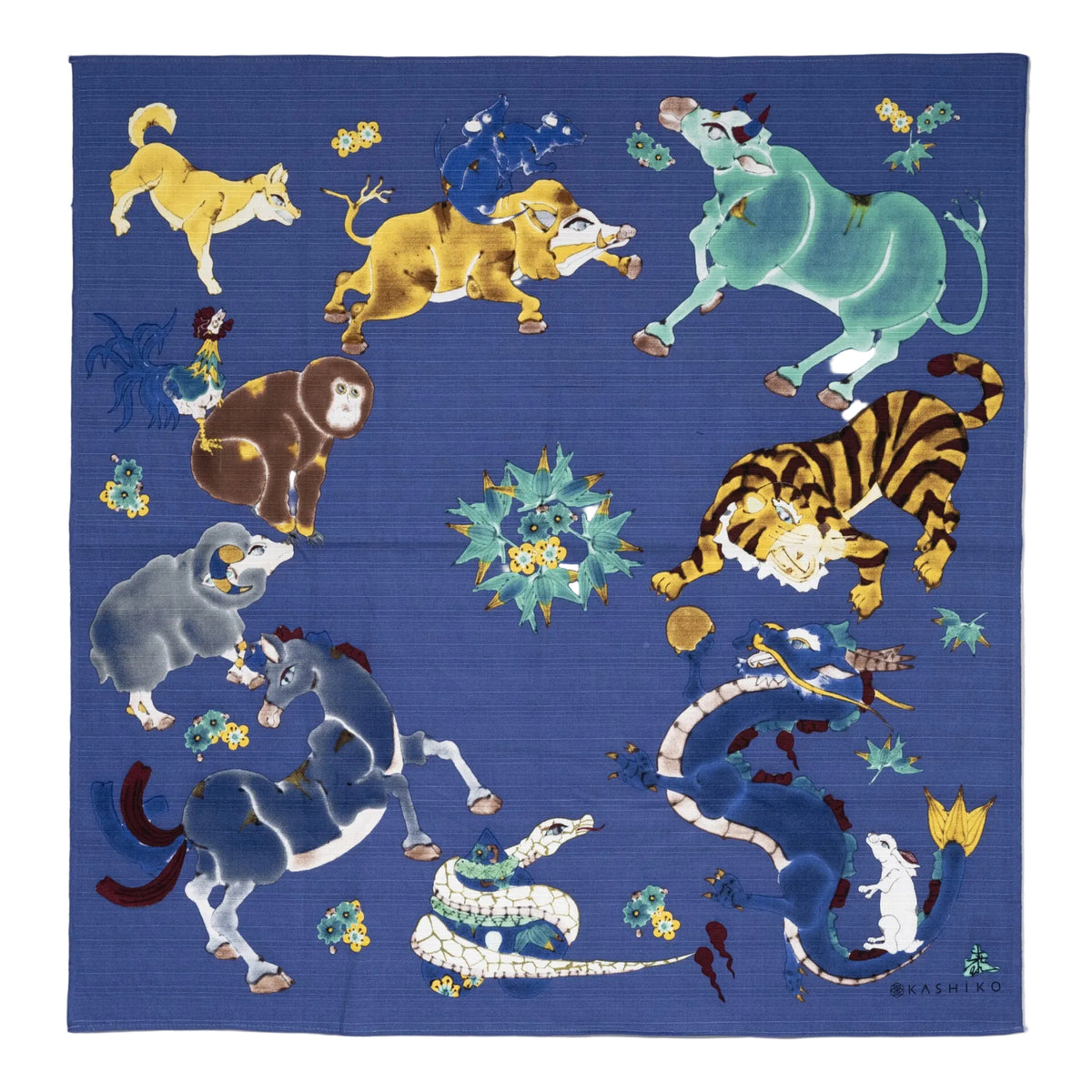 Kashiko Furoshiki - Zodiac 70cm