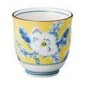 Kibana Yellow Flower Bird Yunomi Tea Cup 180ml