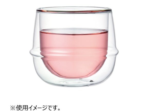 Kinto - Kronos - Double Wall Wine Glass - 250ml