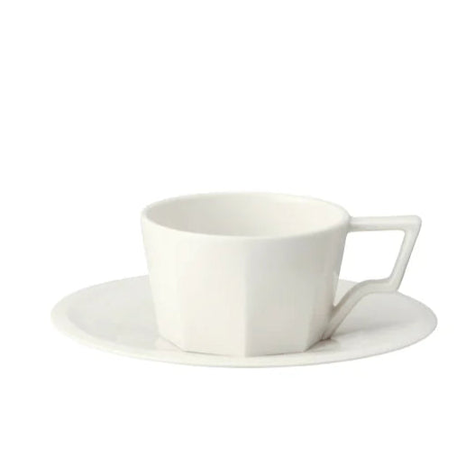 Kinto - Oct Cup & Saucer - 80ml - White