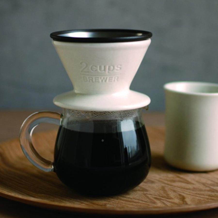 Kinto - SCS Brewer - Porcelain - 2 Cups - White