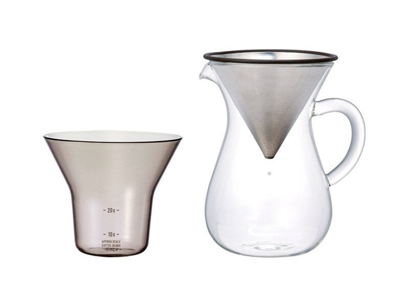 Kinto - SCS Coffee Carafe Brew Set - 300ml - Stainless Steel Filter
