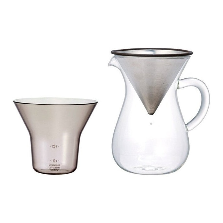 Kinto - SCS Coffee Carafe Brew Set - 300ml - Stainless Steel Filter