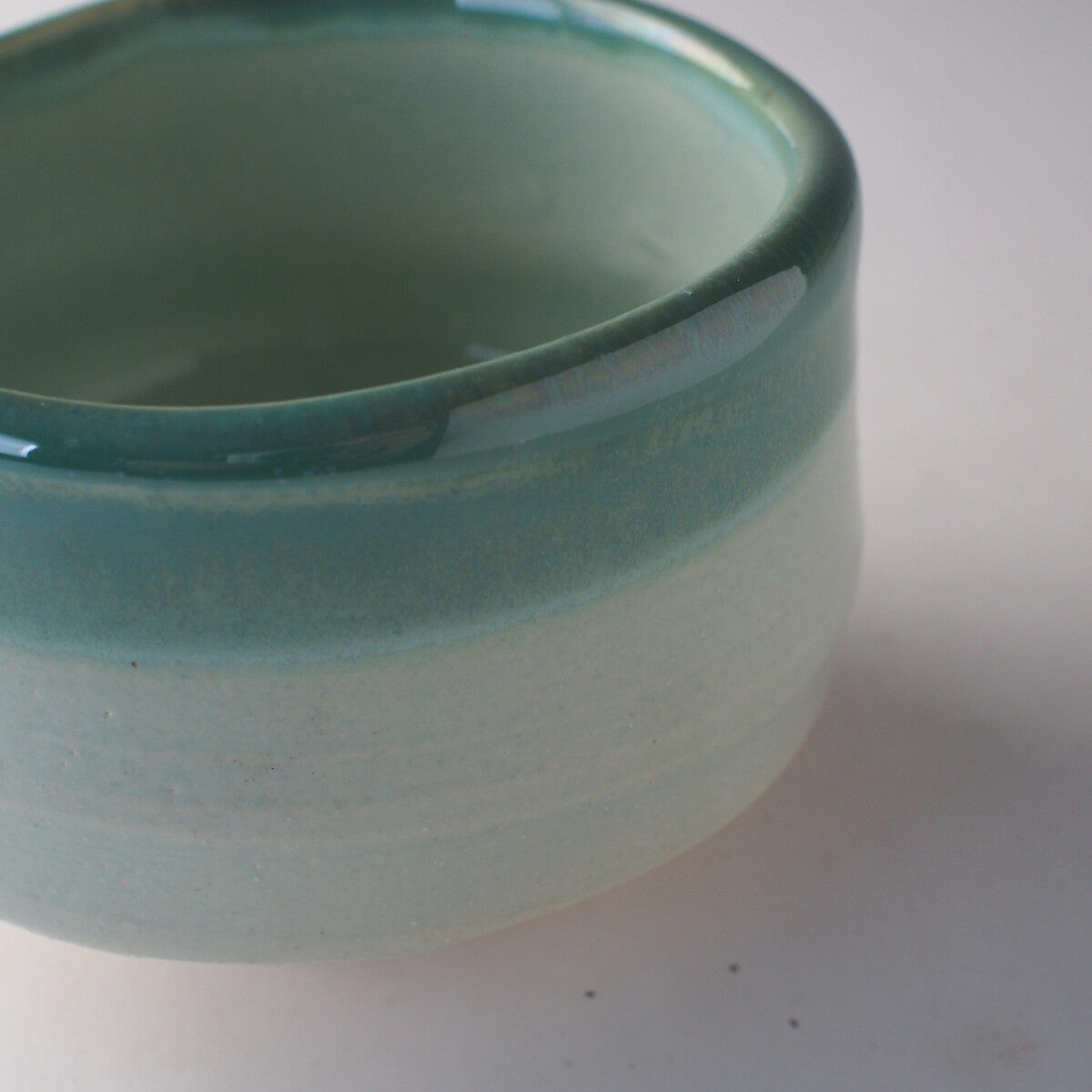 Kinyo Green Glass Glaze Matcha Bowl