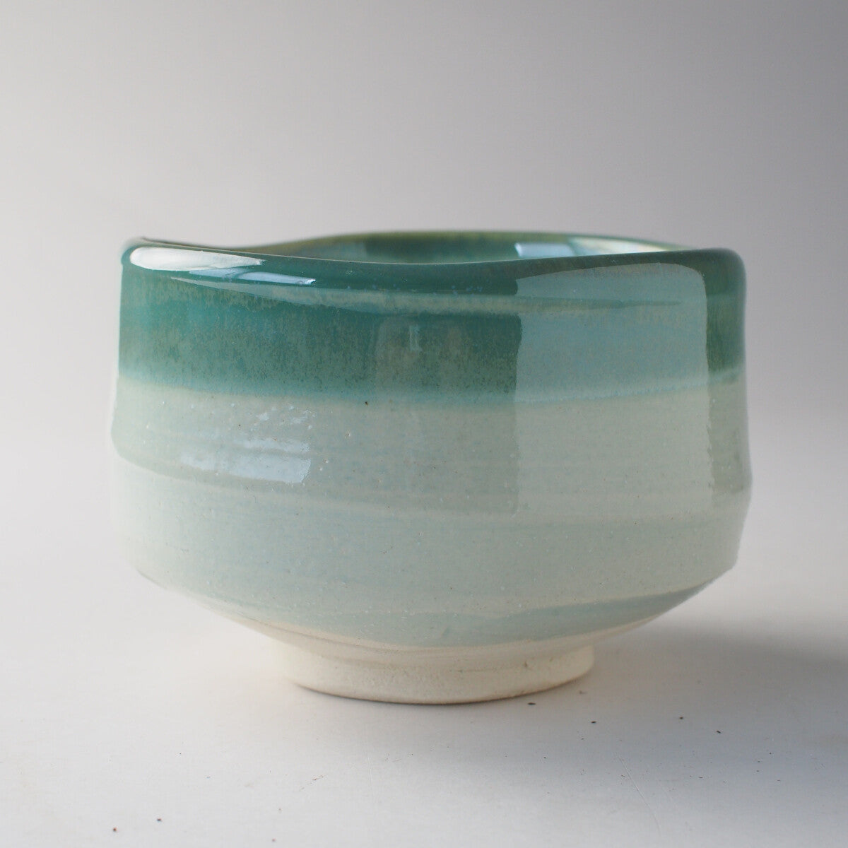 Kinyo Green Glass Glaze Matcha Bowl