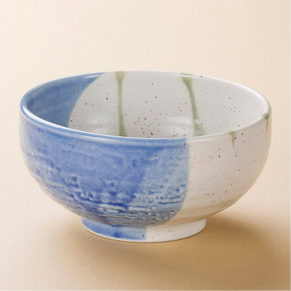 Kiyojiruku Kagami Blue Green Glaze 5.5 Bowl 17.3D 8.4H