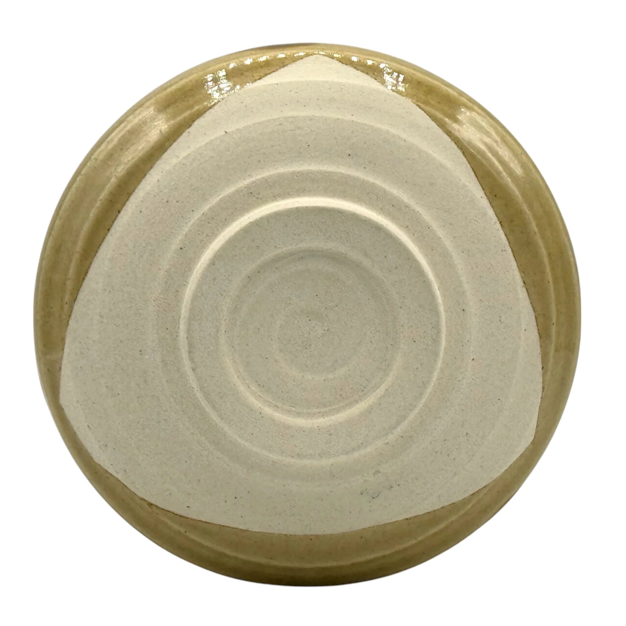 Kizeto Yellow Oribe Floral Matcha Bowl