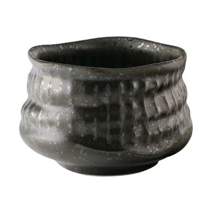 Kobokubori Silver Grey Matcha Bowl