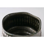 Kobokubori Silver Grey Matcha Bowl