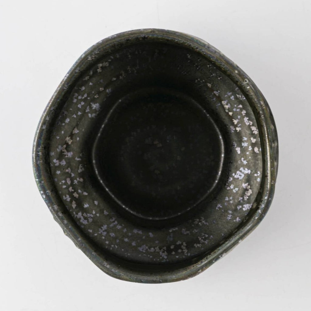 Kobokubori Silver Grey Matcha Bowl