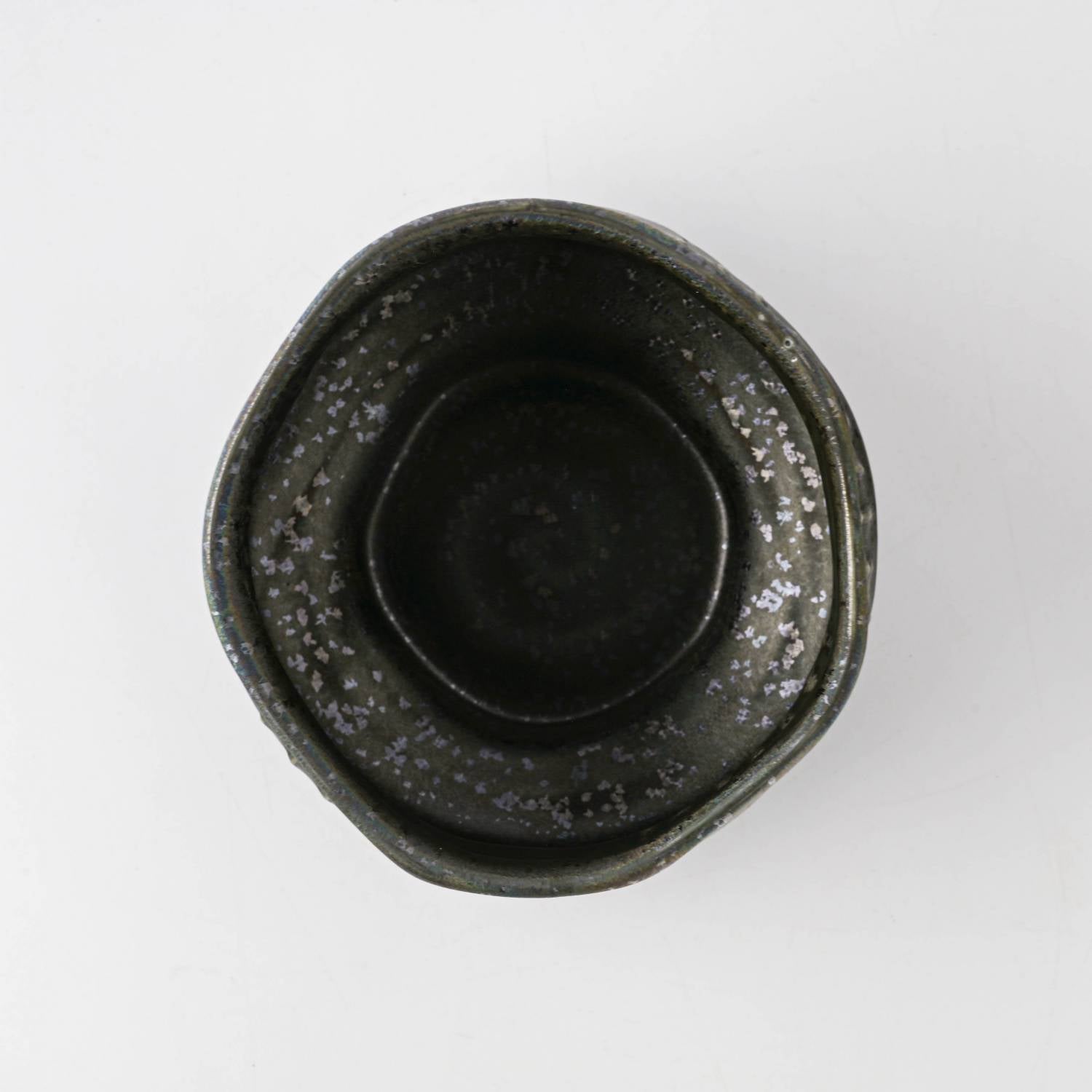 Kobokubori Silver Grey Matcha Bowl