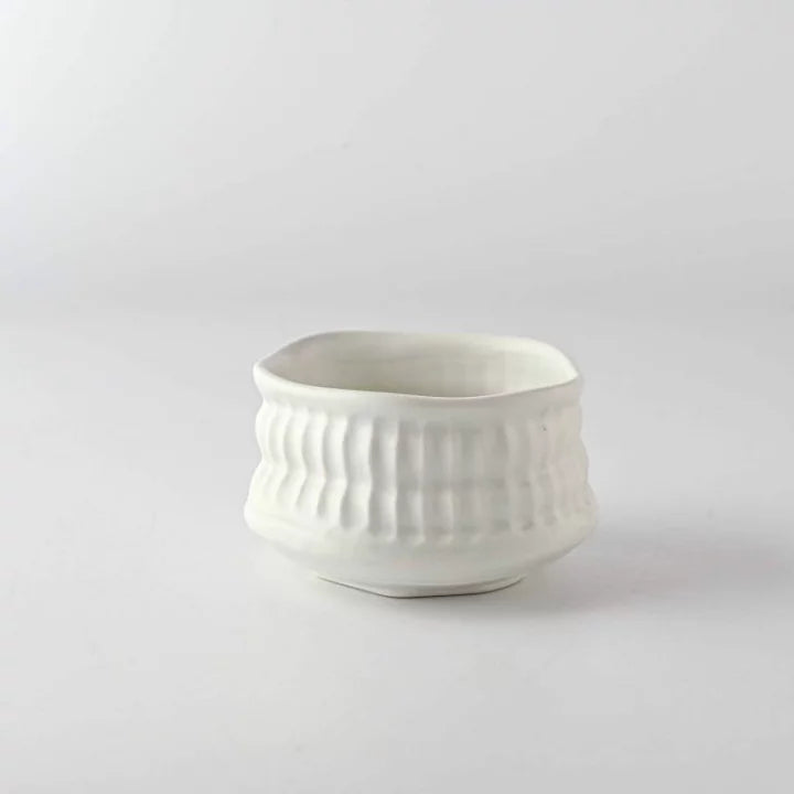 Kobokubori White Matcha Bowl