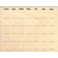 Kodomo no Kao Wooden Stamp - Calendar
