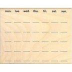 Kodomo no Kao Wooden Stamp - Calendar