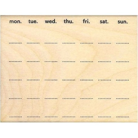 Kodomo no Kao Wooden Stamp - Calendar