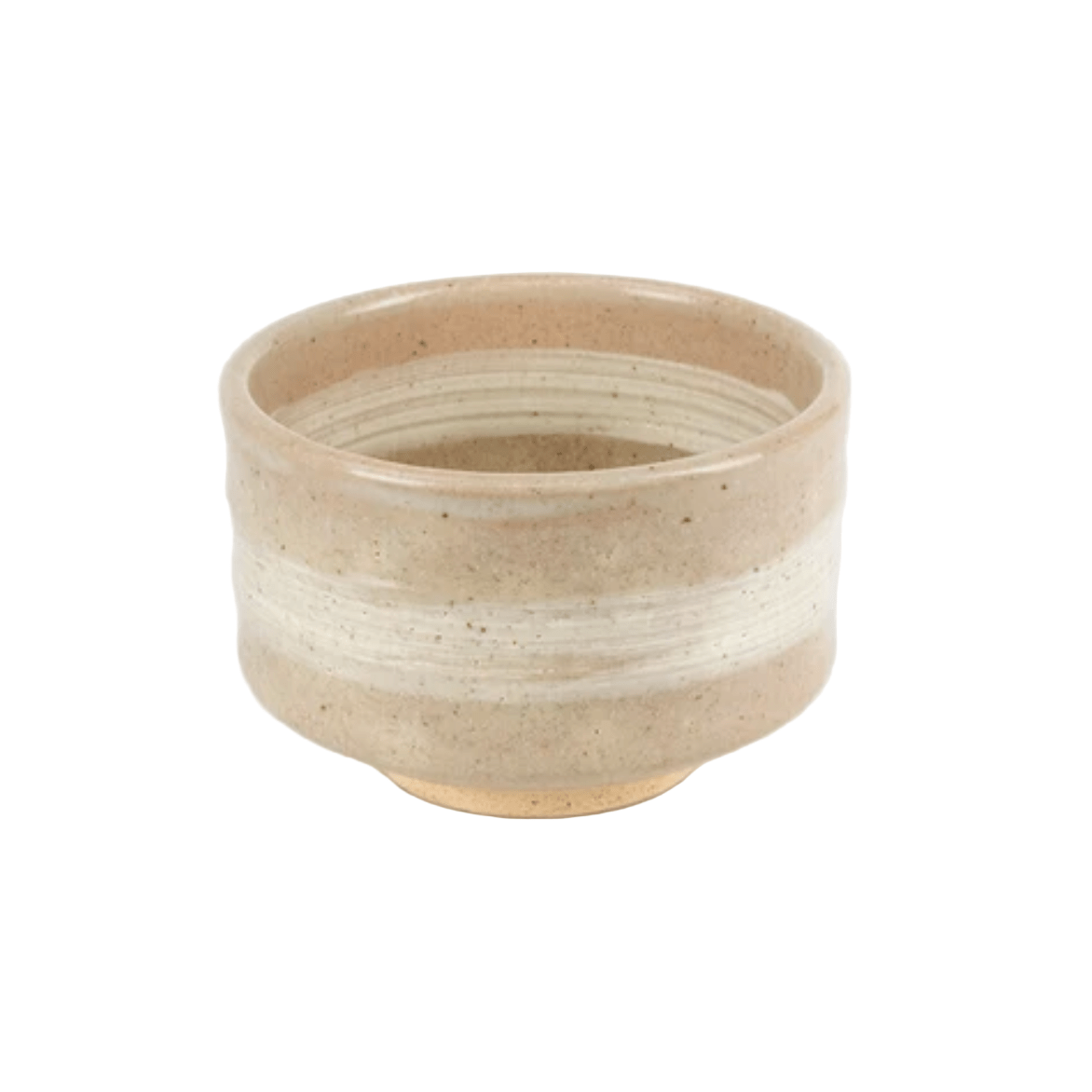 Kohiki Pink White Brush Matcha Bowl