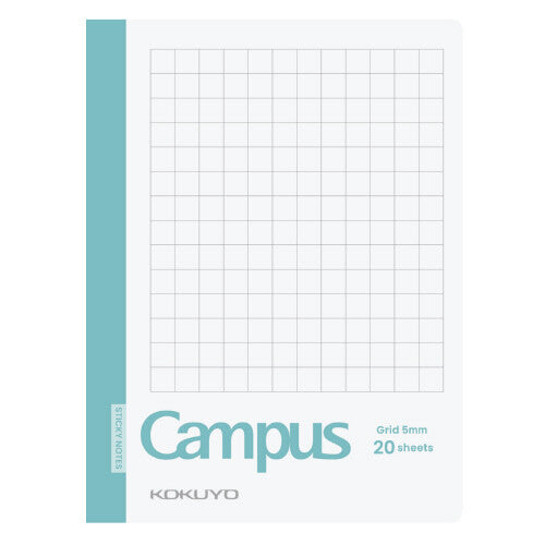 Kokuyo Campus Note Sticky Notes with Cover - 5mm Grid Large