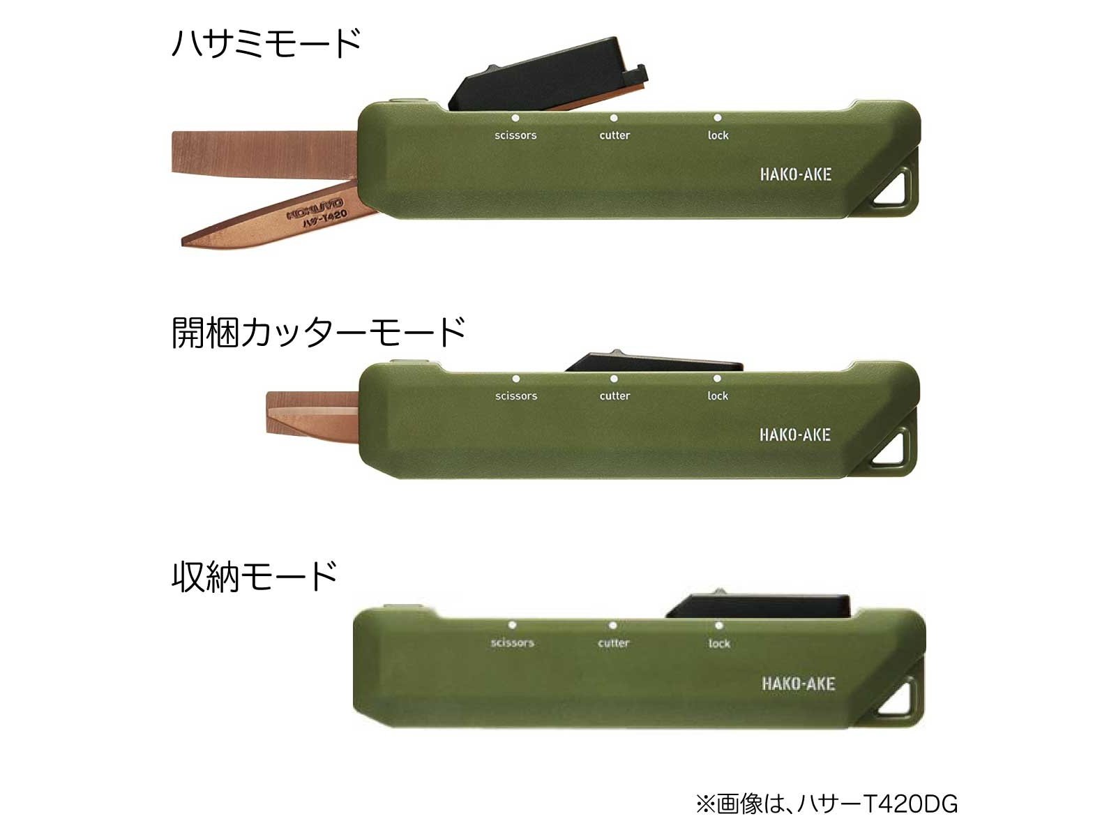 Kokuyo Hako-Ake 2Way Portable Cutter Scissor