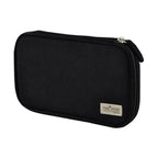 Closed black textured Kokuyo Pancase with silver zipper and beige KOKUYO brand label