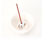 Kousaido Animal Incense Holder with Dish Cat Neko