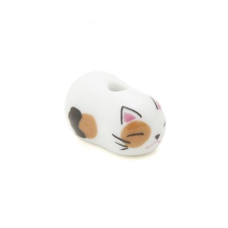 Kousaido Animal Incense Holder with Dish Cat Neko