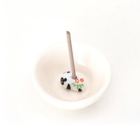 Kousaido Animal Incense Holder with Dish Panda