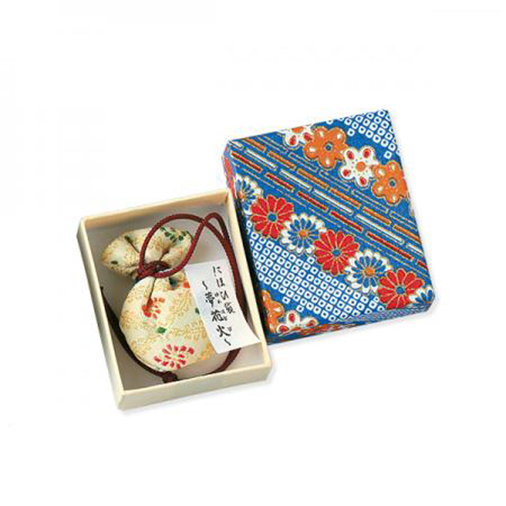 Kousaido Fragrant Sachet – Yumehanabi Plain Medium, Yuzen Paper Box