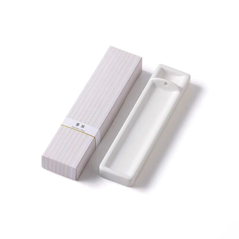 Kousaido Long Incense Holder – Nyuhaku Milky White