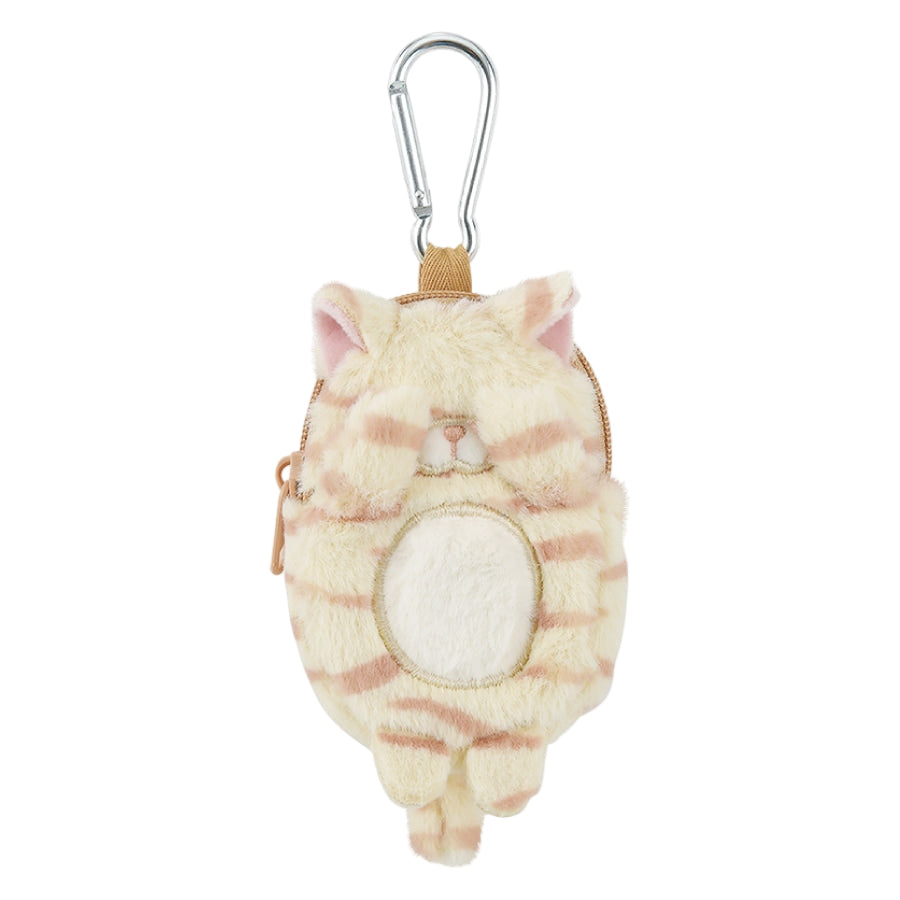 Kubinekko Animal Compact Mini Pouch - Tora Cat