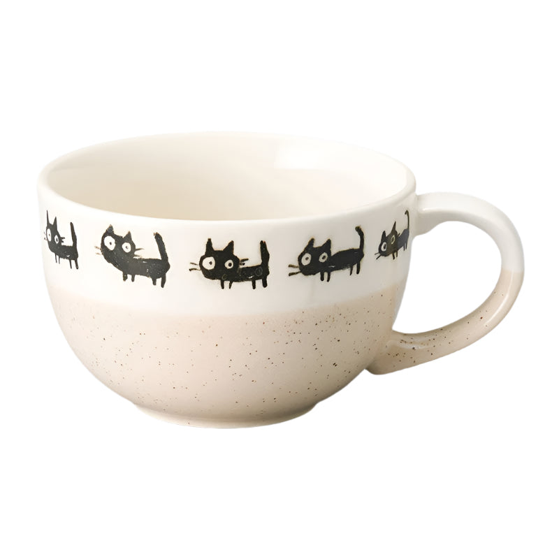 Kuroneko Cat Walk Mug 300ml