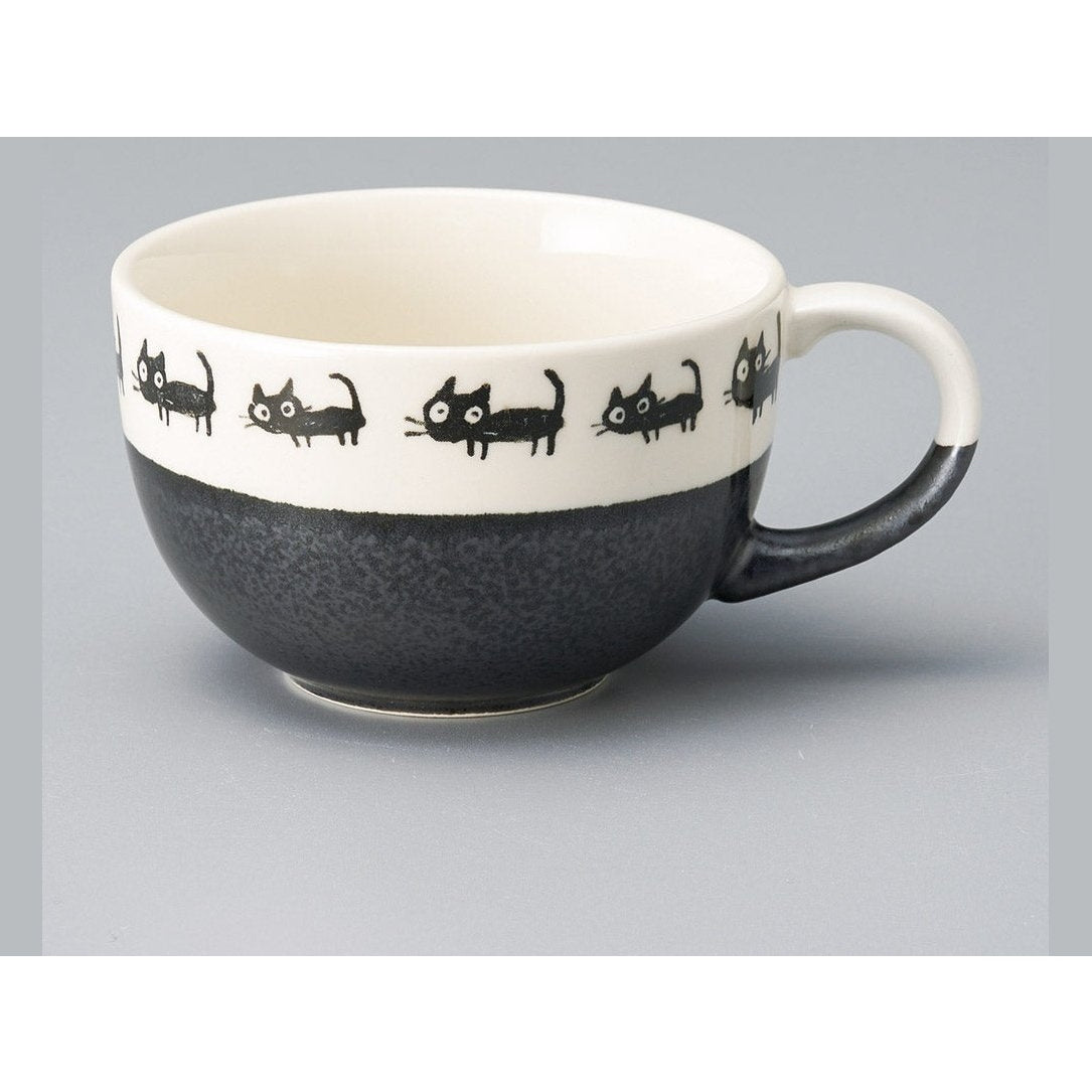 Kuroneko Cat Walk Mug 300ml